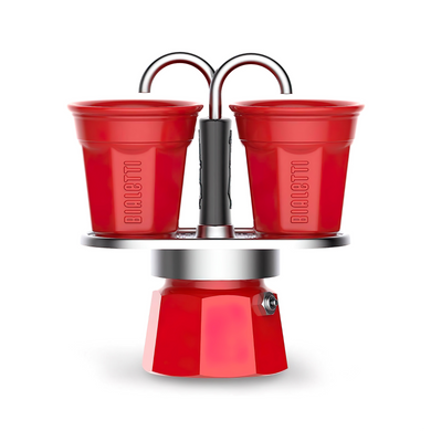 Bialetti Mini Express - 2 cup Red Set