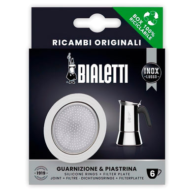 Bialetti Stainless Steel 6 Cup Seal & Filter Kit - 7cm