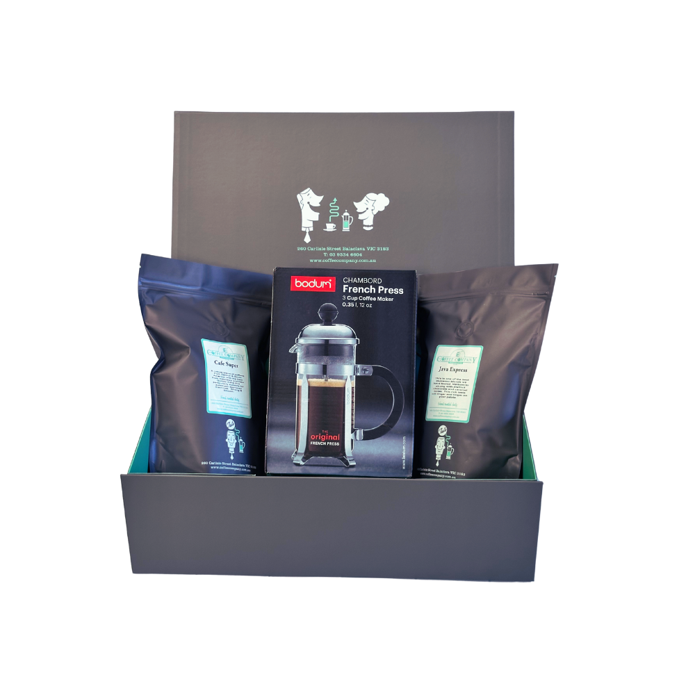 Press To Impress Coffee Box- RRP $73.95 Now $61.95 -Save $12.00