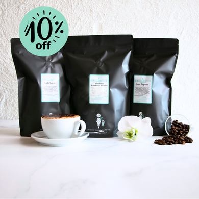 Summer Coffee Bundle Save 10%: Honduras RA, Cafe Super, Java Express (500g each)