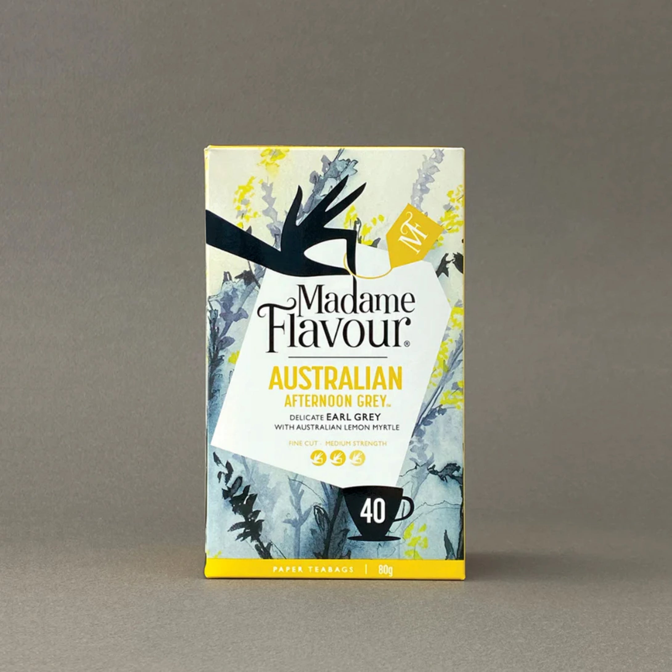 Madame Flavour - Australian Afternoon Grey Paper Teabag 40 Pack